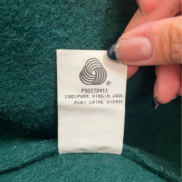 Vintage Green Wool Cardigan (Size 4) - Picture 6 of 8
